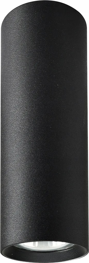 Mennyezeti spot lámpa fekete kerek cső 17cm folyosóra nappaliba Alfa