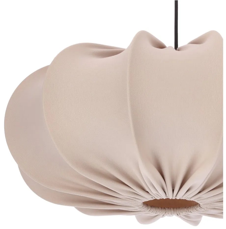 Bézs függőlámpa textil búrával ø 52 cm Cafee – Candellux Lighting