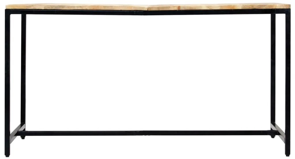 Tömör nyers mangófa étkezőasztal 140 x 70 x 75 cm