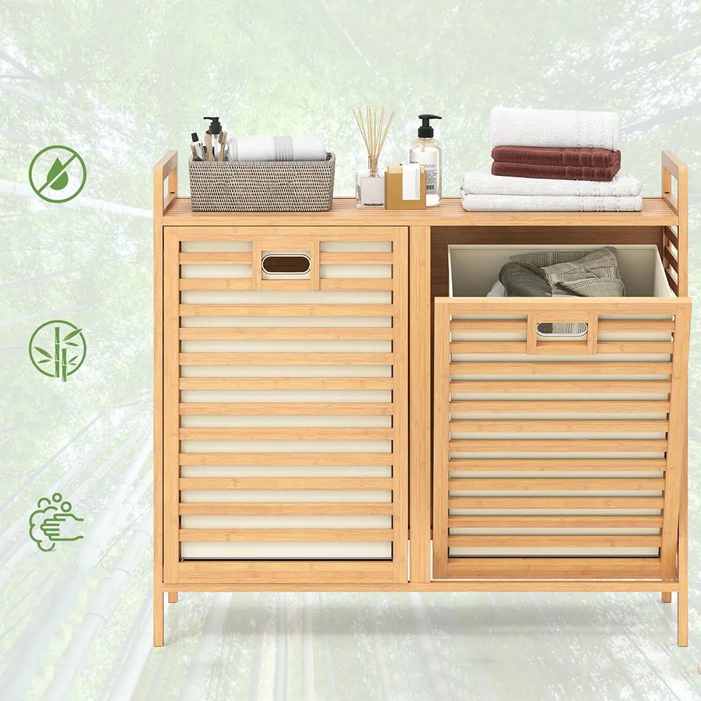 75 literes szennyestartó szekrény 2 kivehető rekesszel