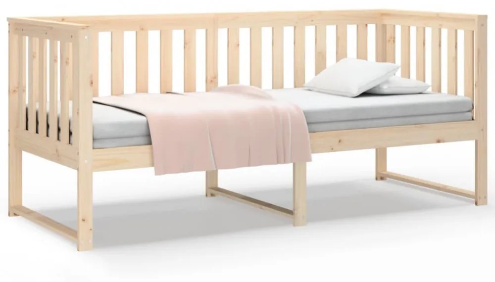 kanapéágy ágy matrac 75x190 cm tömör fa fenyőfa