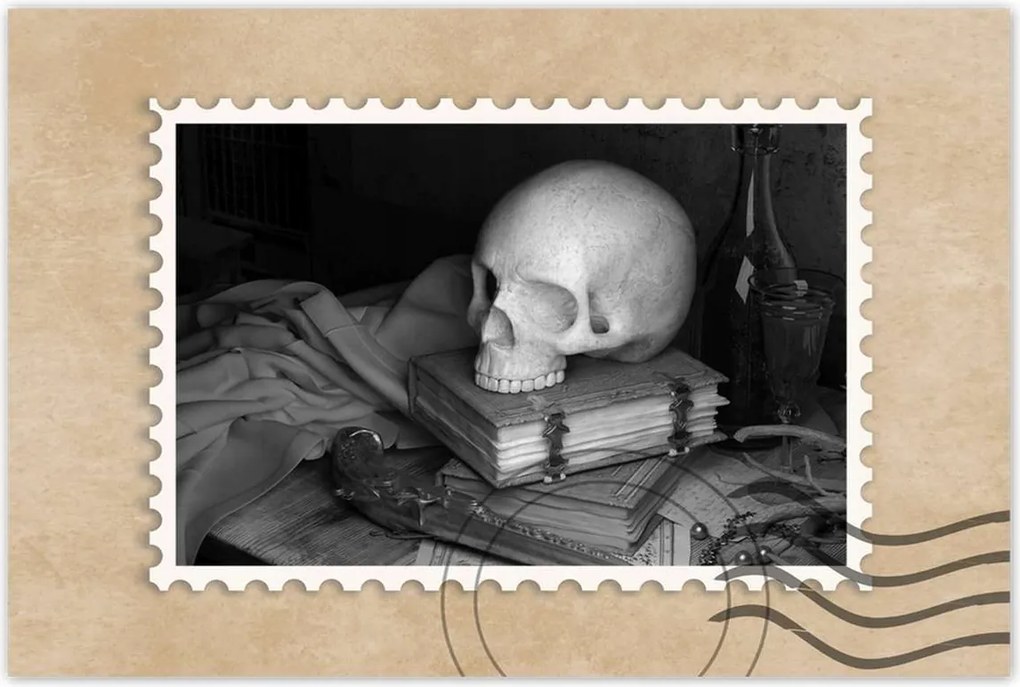 Poszterek 120x80 Koponya Varázspisztoly