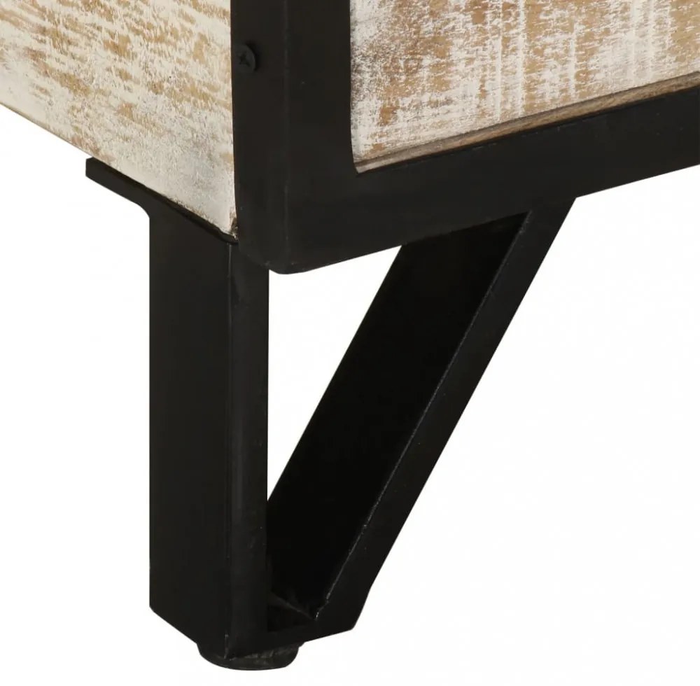 tömör akácfa TV-szekrény 110 x 30 x 41 cm