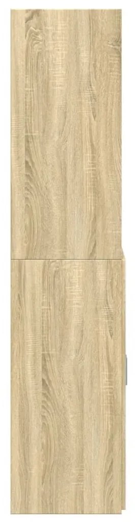sonoma tölgy színű szerelt fa magasszekrény 70 x 42,5 x 185 cm