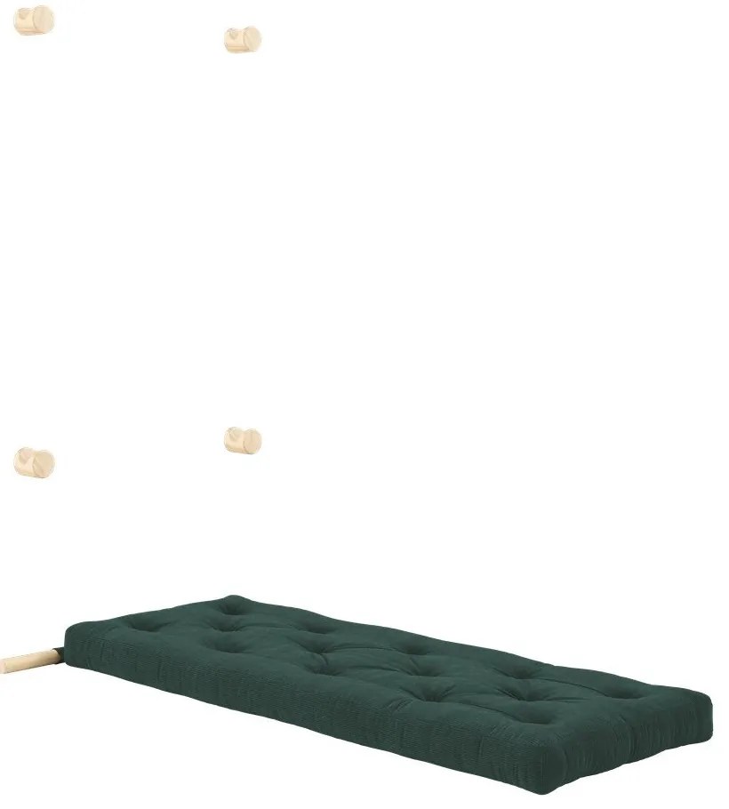 Sötétzöld kordbársony fotel Hooked – Karup Design