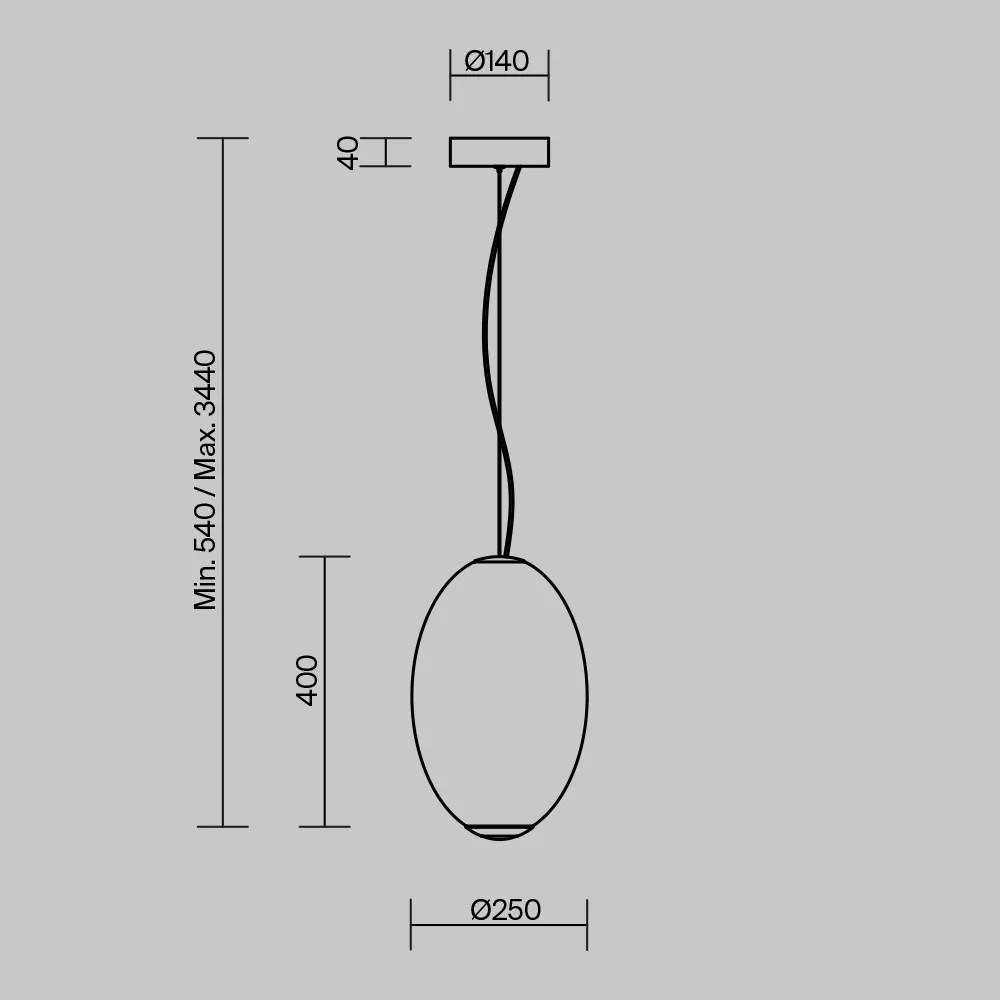 MOD397PL-L19CH2.7K Bruma Fém Függeszték Króm Színű LED 19 W 2700 Kelvin 2500 Lumen IP20