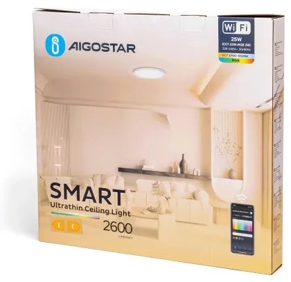 Aigostar - LED RGBW Wi-Fi stropní svítidlo 25W 230V 2700-6500K stmívatelné