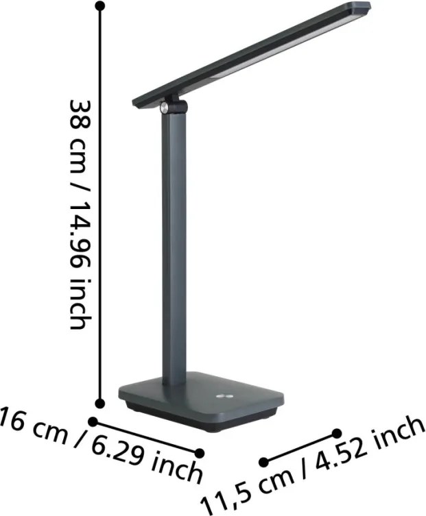 Eglo INIESTA 900957 Asztali lámpa 1x3,6W/LED 3000-6500K 360lm IP20