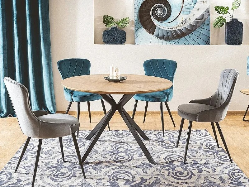 Lotus Velvet étkezőszék türkiz