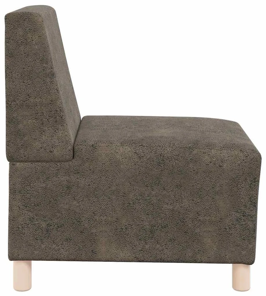 sötétszürke művelúr kanapéfotel 55 cm