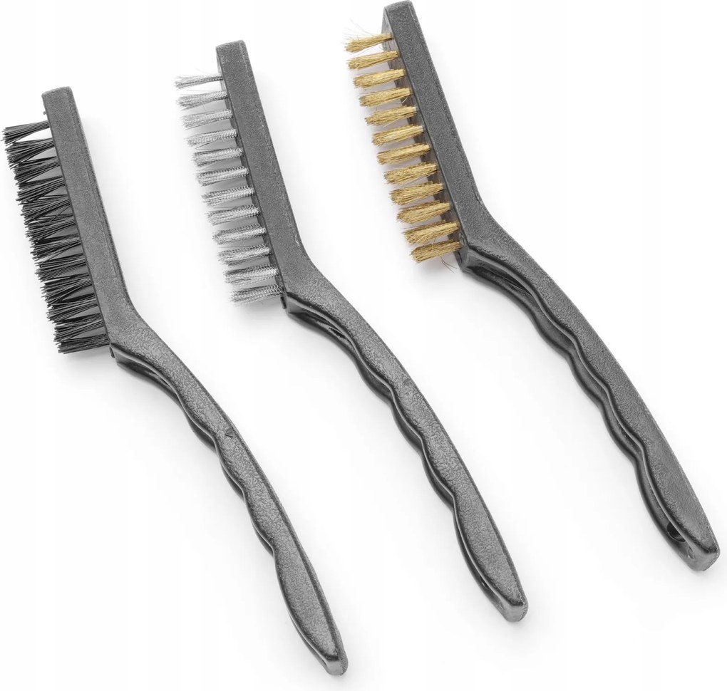 Grillkefe Bbq acél nylon sárgaréz 3 db-os szett