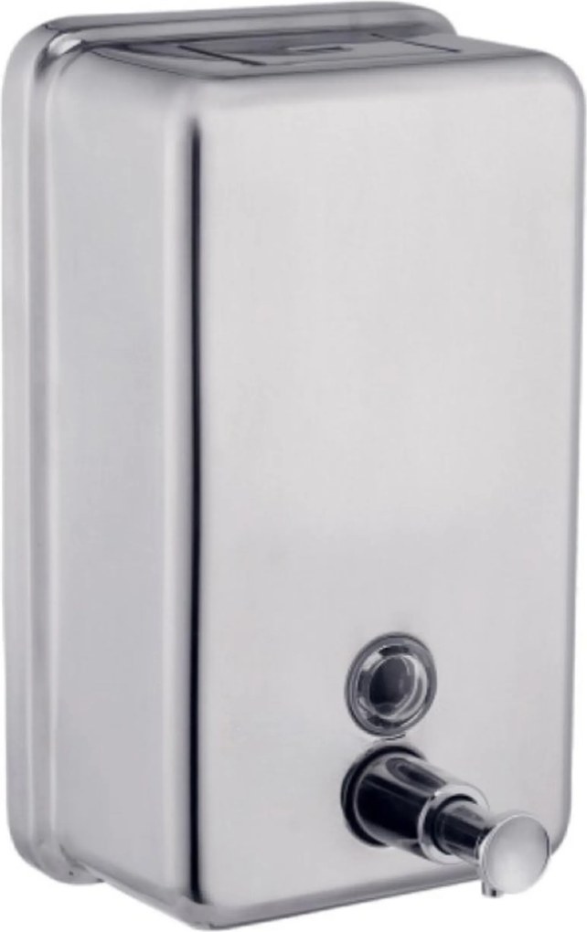 Acél adagoló Ezüst folyékony szappan adagoló 1L falra szerelhető HIGI24