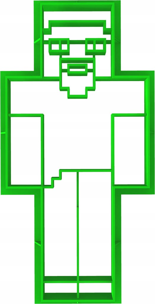 Minecraft keksz lyukasztó forma 1 11cm