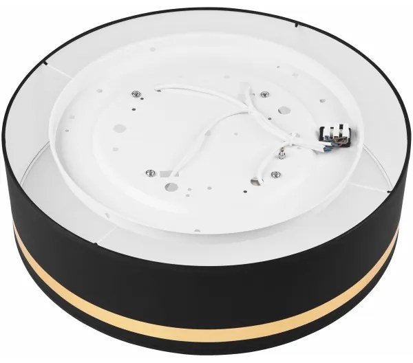 Mennyezeti lámpa SIRJA STRIPE 4xE27/15W/230V átm. 45 cm fekete