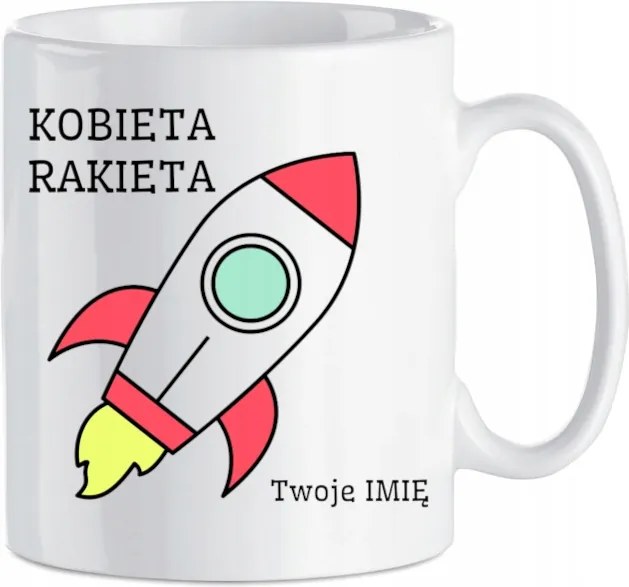 Bögre Női rakéta az Ön neve 330 ml