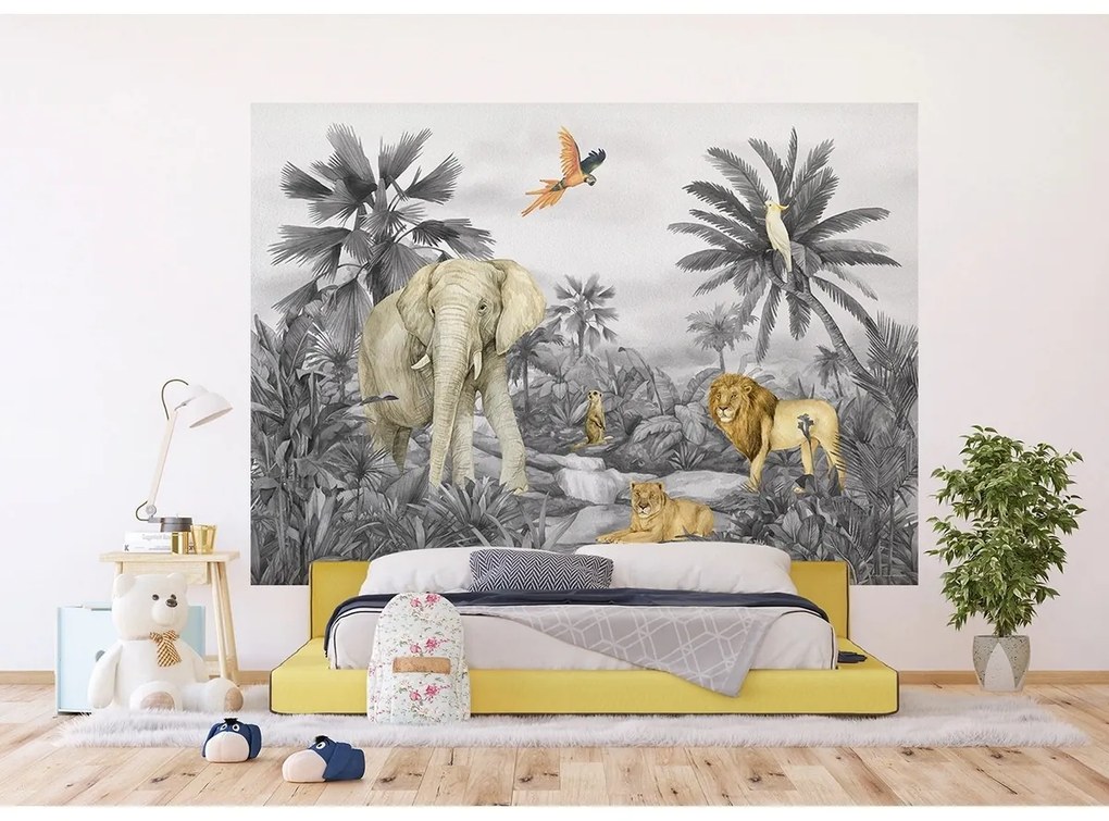 Gyerek fotótapéta Jungle 252 x 182 cm, 4 részes