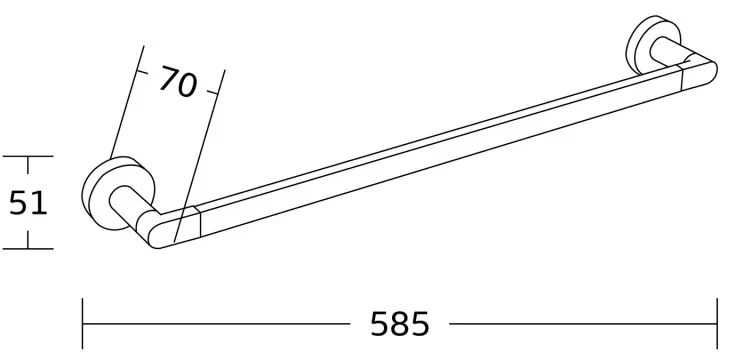 Mexen kiegészítők, TIBER kádtartó, fekete, 7050524-70