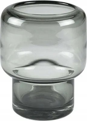 Villa Collection Hoej Üveg Virágváza 17 cm Szürke