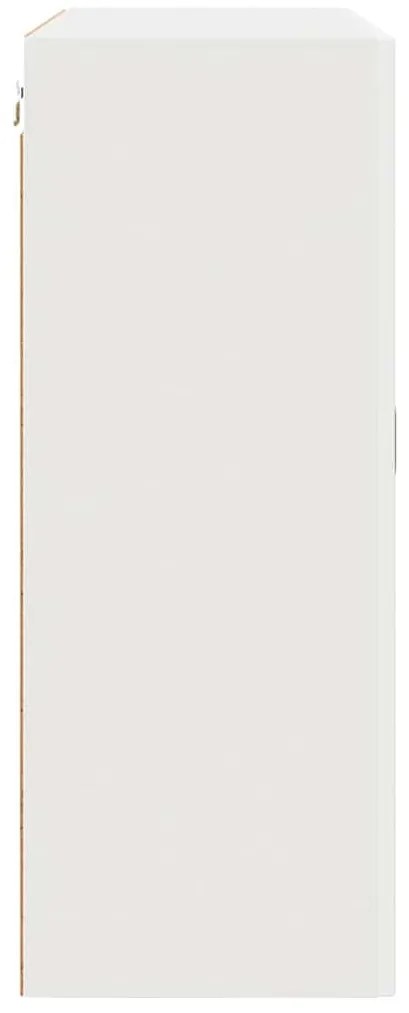Fali konyhaszekrény polcokkal Fehér 80 x 31 x 80 cm Faanyag