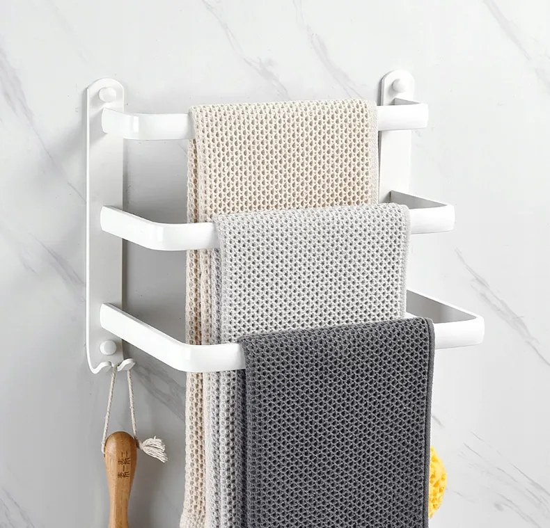 Fürdőszobai Törölközőtartó Állvány 3 karos