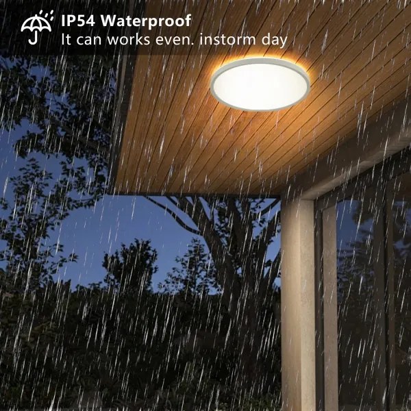 Brilagi - LED Fürdőszobai lámpa ULTRA SLIM LED/18W/230V átm. 30 cm fehér IP54