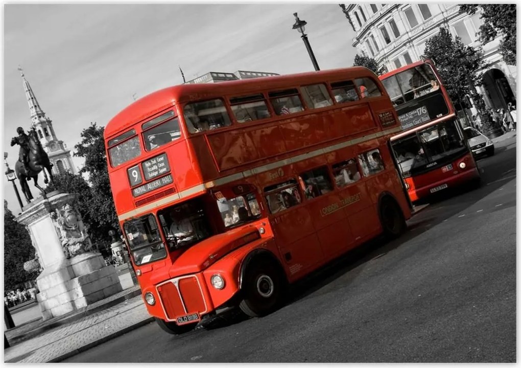Poszterek 100x70 Piros busz London