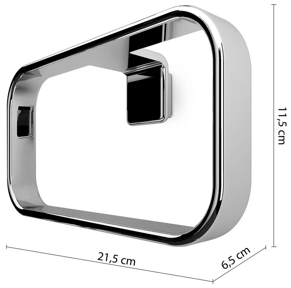 GEDY A97013 Il Giglio törölközőtartó 21,5 x 11,5cm, króm