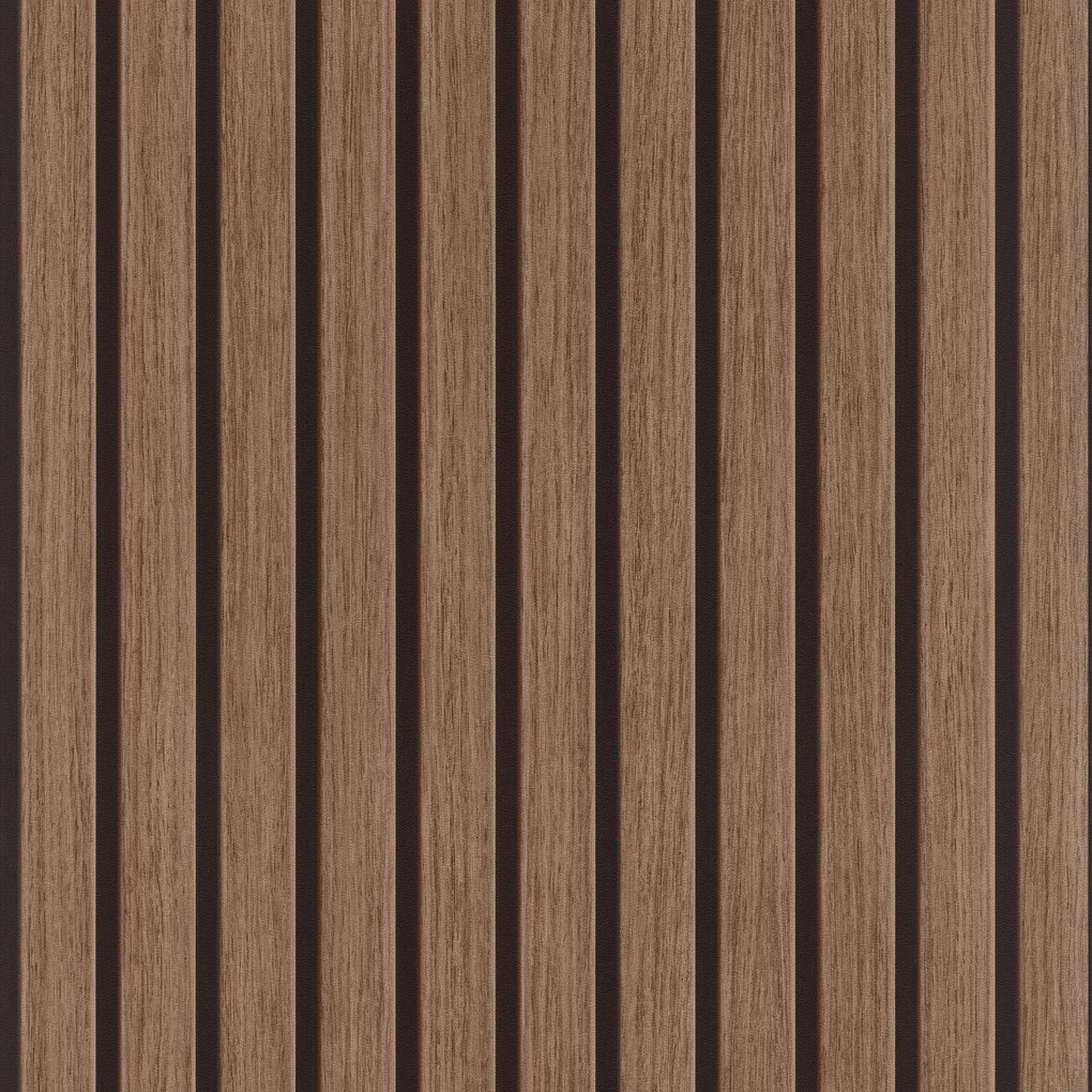 Rasch öntapadós tapéta, sötét lécek, 0,53 x 6,00 m