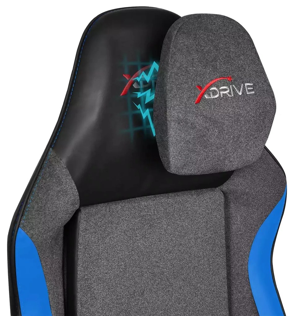 ATAK Innovation gamer szék, mágnesesen állítható nyakpárna, ergonomikus deréktámasz, puha ülés, 3D kartámasz