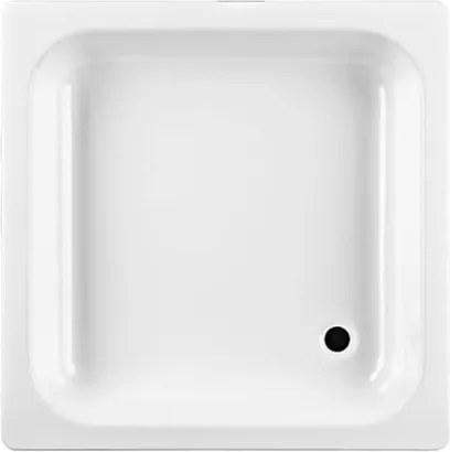 Zuhanytálca négyzet 80x80 cm zománcozott acél fehér