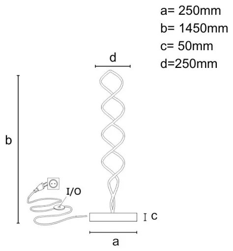 LED Dimmelhető állólámpa LED/90W/230V 3000-6500K + távirányítás
