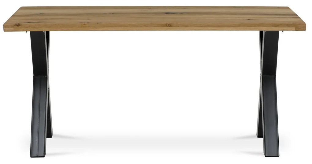 Étkezőasztal tömör fából 160 x 90 cm, tölgyfa