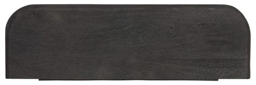 Fekete mangófa fali polc 50 cm Tarontu – Light &amp; Living