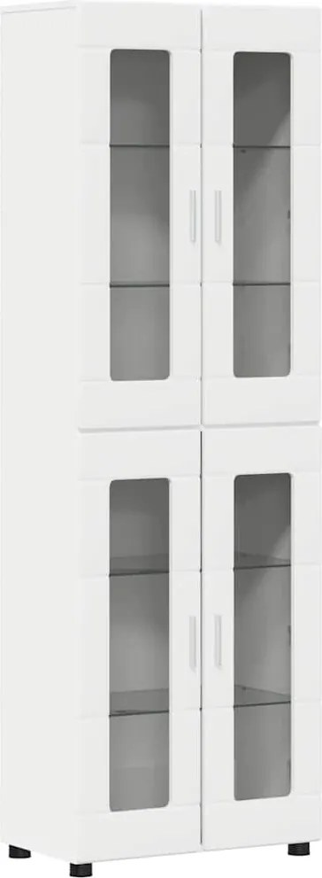 vidaXL Magasfiú polcokkal FLORIN Fehér 60 x 35 x 182 cm Faanyag