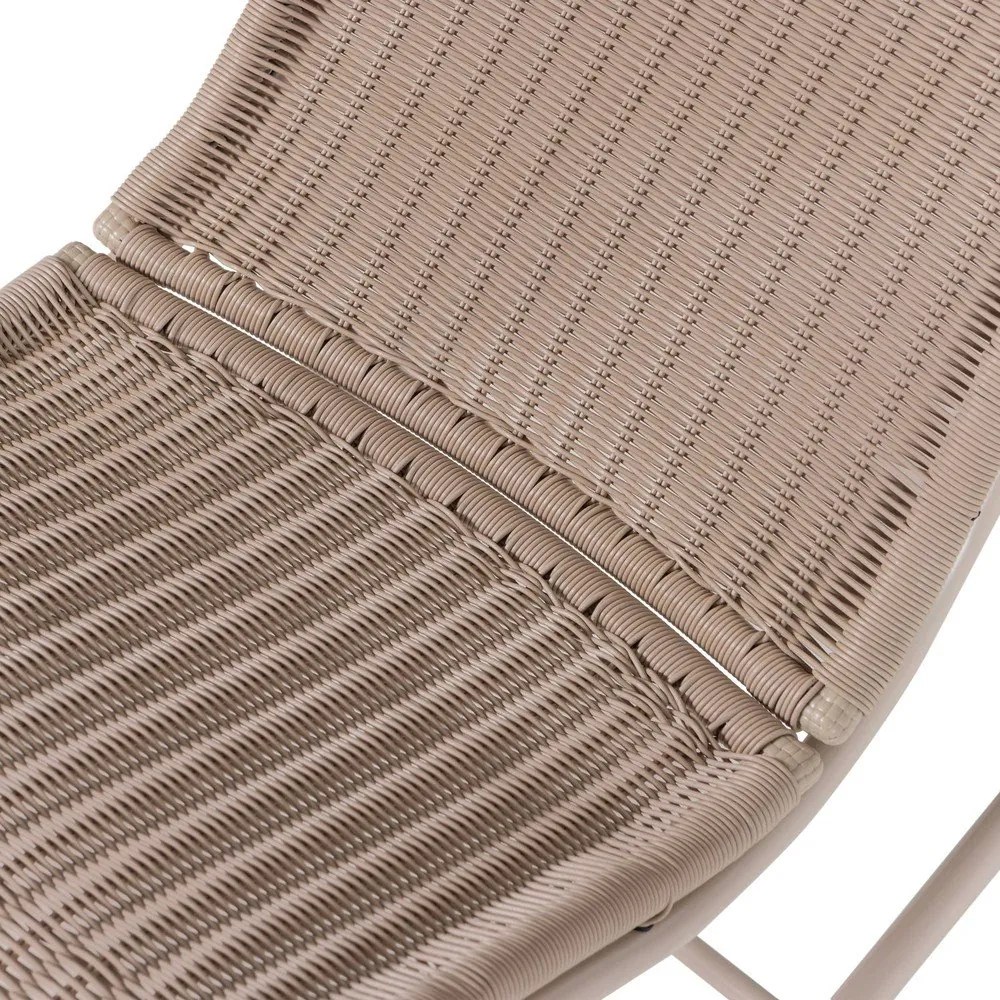 Bézs műrattan kerti fotel Tom – WOOOD