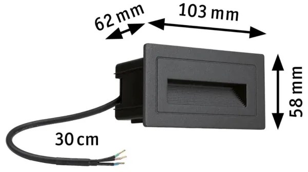 Paulmann 94383 - LED/4W IP44 Kültéri beépített lámpa LONG 230V