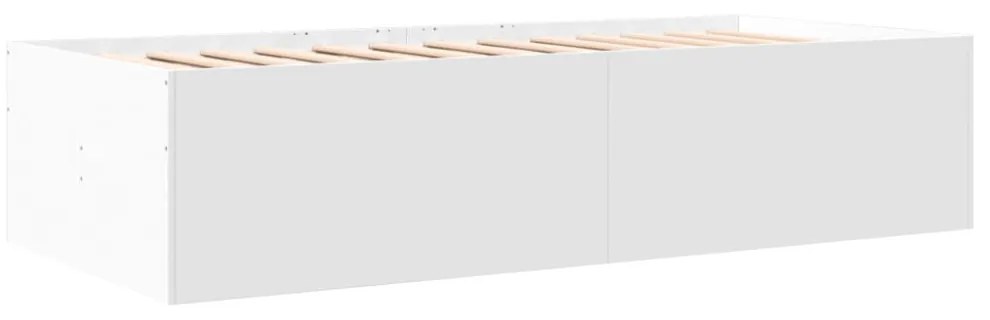 fehér kanapéágy fiókkal matrac nélkül 100x200 cm