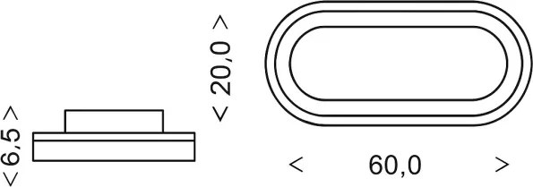 Brilagi - LED dimmelhető lámpatest TRIVARO LED/85W/230V 3000-6000K 20x60 cm + távirányító