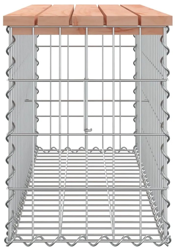 tömör duglászfenyő gabion kerti pad 103x31,5x42 cm