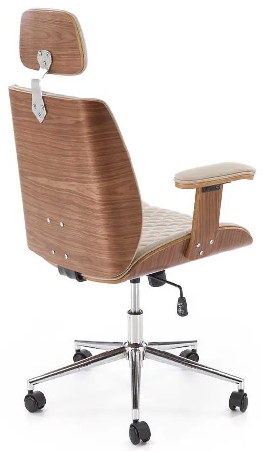 Gettysburg irodai szék, bézs / dió