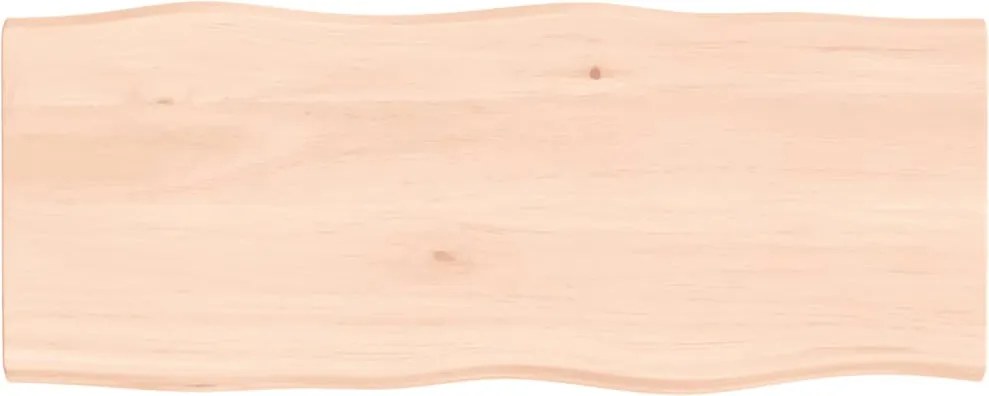 vidaXL asztallap 100x40x2 cm kezeletlen tömörfa tölgyfa élőszegélyes