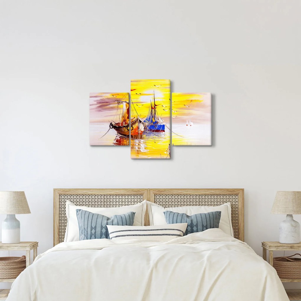 Kép - A csónak festménye (90x60 cm)