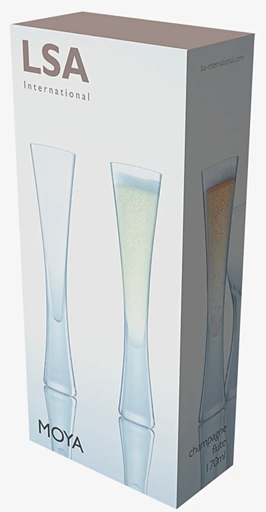 Moya pezsgőspohár, 170 ml, átlátszó, 2 db-os készlet - LSA International