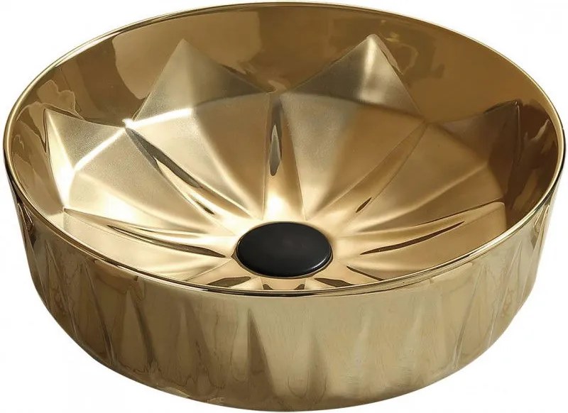 Mexen Dorita pultra szerelhető mosdókagyló 44 x 44 cm, arany - 22084450