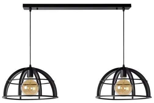 Lucide 76464/02/30 - Csillár zsinóron DIKRA 2xE27/60W/230V