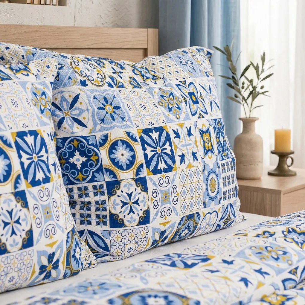4Home Azul krepp ágyneműhuzat, 160 x 200 cm, 70 x 80 cm