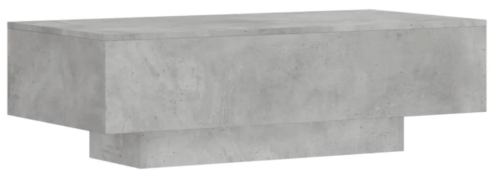 betonszürke szerelt fa dohányzóasztal 100x49,5x31 cm