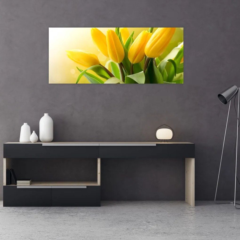 Kép - Sárga tulipán (120x50 cm)