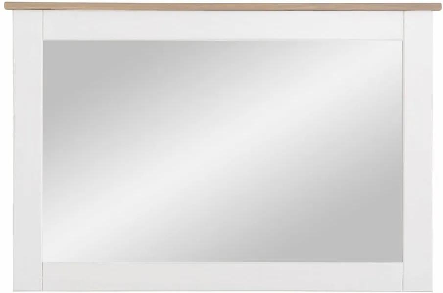 Cosmo fehér falitükör tömör borovi fenyőfából - Støraa