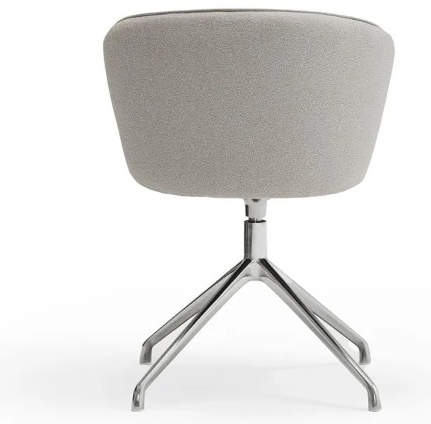 Világosszürke kárpitozott étkezőfotel szett 2 db-os Add – Teulat